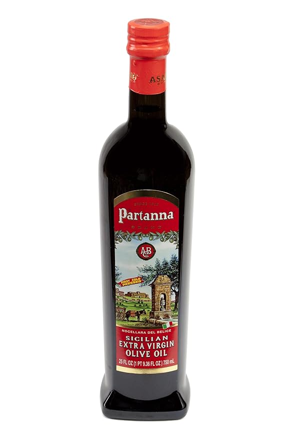 Partanna Sicilian Extra Virgin Olive Oil 25-Ounce
