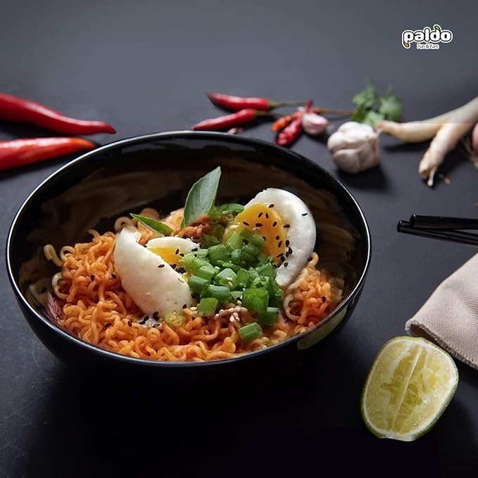 Paldo Fun &amp Yum Mr. Kimchi Noodles Set 4 Pack of Stir-Fried Instant Noodles &amp 4 Pack of Noodles with Kimchi Based Soup with 10 Disposable Chopsticks Spicy Ramen Challenge 미스터 김치 김치볶음면 &amp