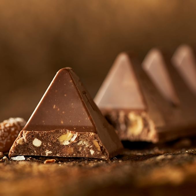 Toblerone Swiss Milk Chocolate Candy Bars with Honey and Almond Nougat 20-3.52 oz Bars