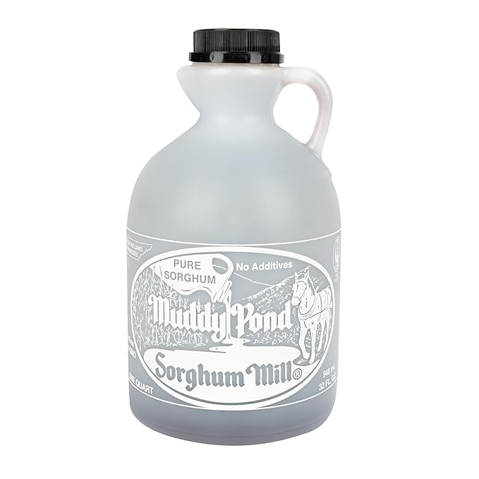 Muddy Pond Sorghum Mill - Pure Sorghum Syrup - No Additives Non-GMO and Gluten Free 32OZ
