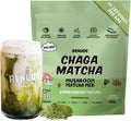 Renude Chaga Matcha - Chaga Mushroom Powder Ceremonial Grade Matcha Superfood Drink Mix with Adaptogens Keto Vegan Sugar Free Natural Energy and Immune Support - 30 Servings