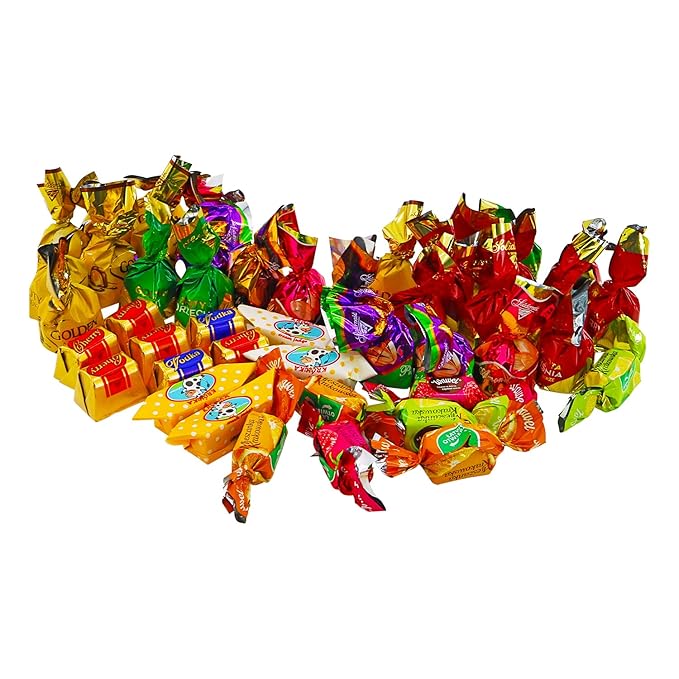 SECRETS OF SIBERIA - EXCLUSIVE Poland Assortment Party Mix Candies – Variety Box of Famous Polish Chocolate Caramel Wafer and Jelly Candy Mix