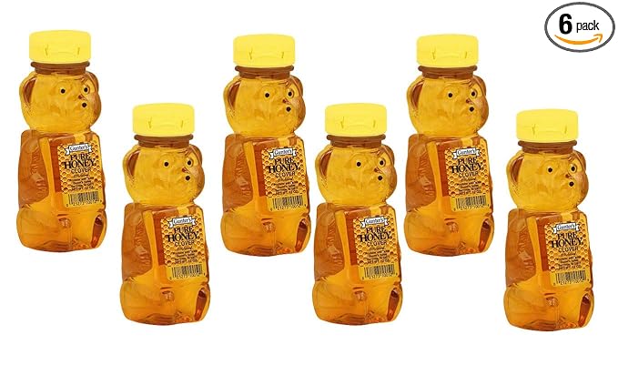 Gunter's Pure Clover Honey Bears - 12 oz (Pack of 6)