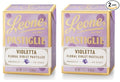 Leone. Violet Candies tin. 30g (1.06oz). Pack of 2