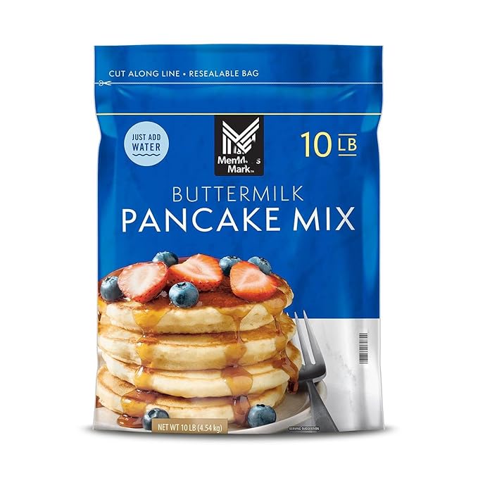 Member Mark Bulk Buttermilk Pancake Mix 10 lbs – Classic Breakfast Mix for Pancakes &amp Waffles