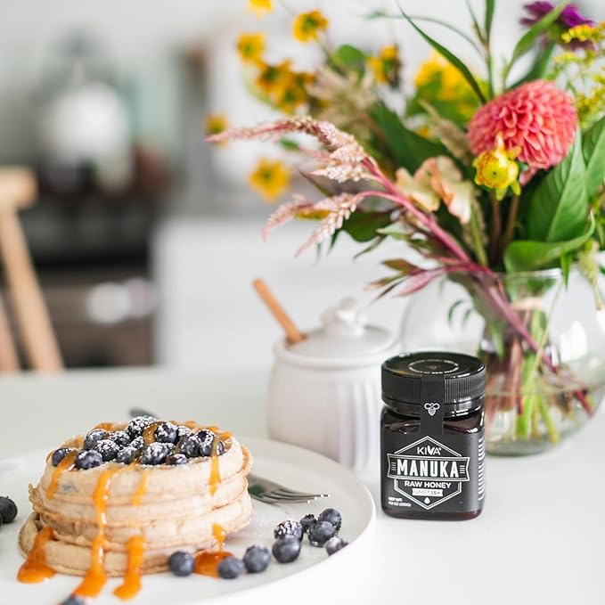 Kiva Raw Manuka Honey - Certified UMF 15+ MGO 514+ 100% Pure Genuine New Zealand Non-GMO Traceable (8.8oz/250g Bottle)