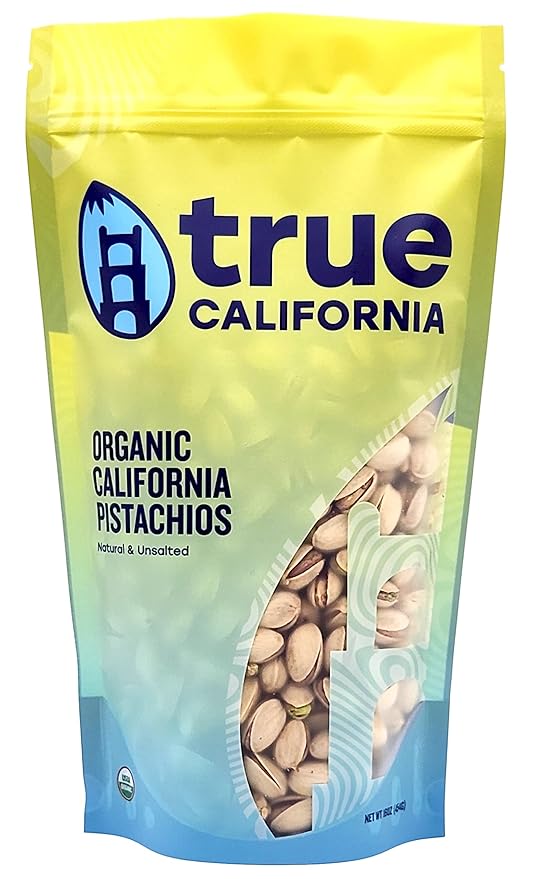 True California Organic Pistachios Raw &amp Dry Roasted Lightly Sea Salted Bundle