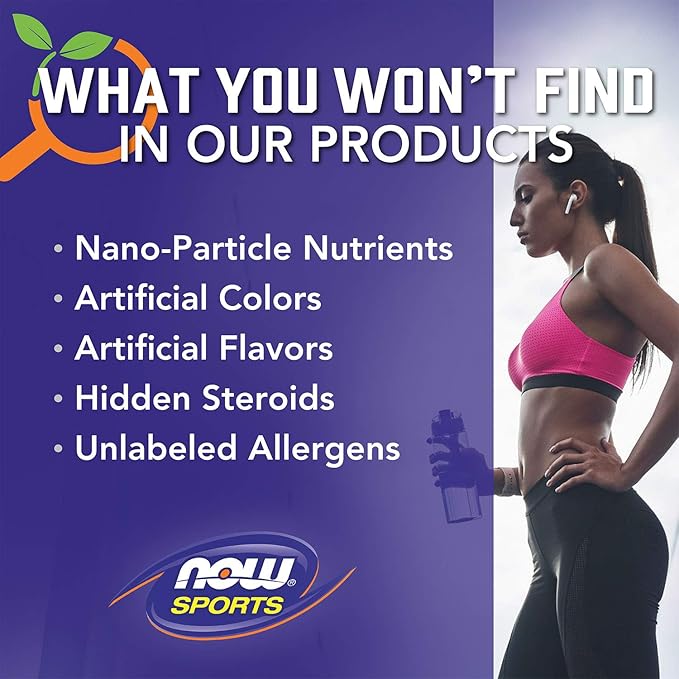 NOW Foods Sports Nutrition Pea Protein 24 g Fast Absorbing Unflavored Powder 7-Pound