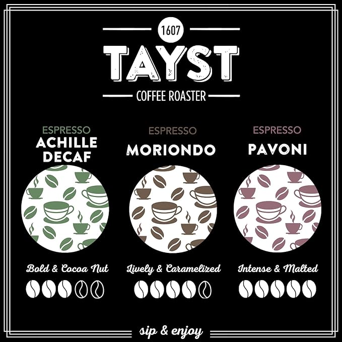 Tayst Espresso Pods Espresso Pavoni Coffee Capsules Compatible with Original Nespresso Machine Sustainable Single Serve Pack of 100