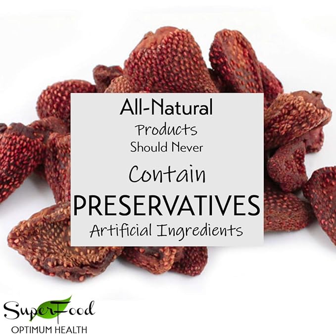 Gerbs Summer Sweet Strawberries 4 lb. | Dehydrated Unsulfured Resealable Bag | Naturally Sweet &amp Tart | Top 14 Allergen-Free