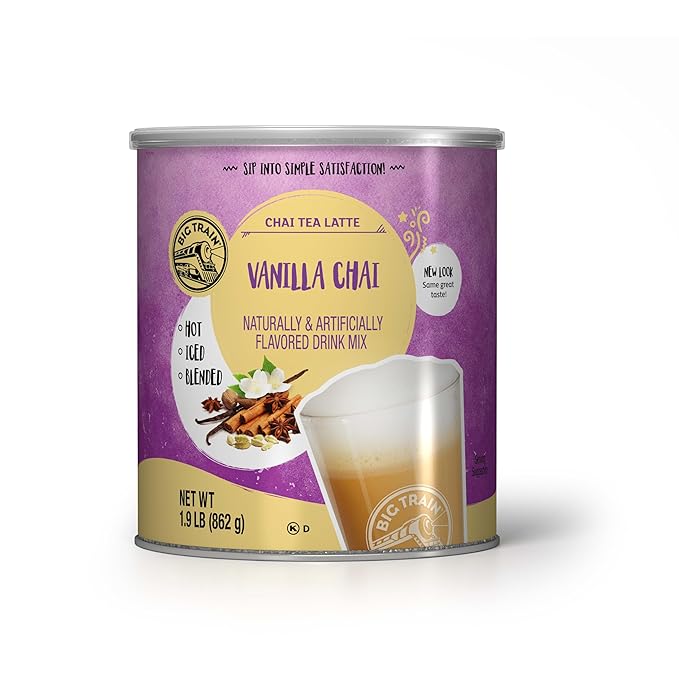 Big Train Vanilla Chai Tea Latte Beverage Mix 1.9 Pound (Pack of 1)