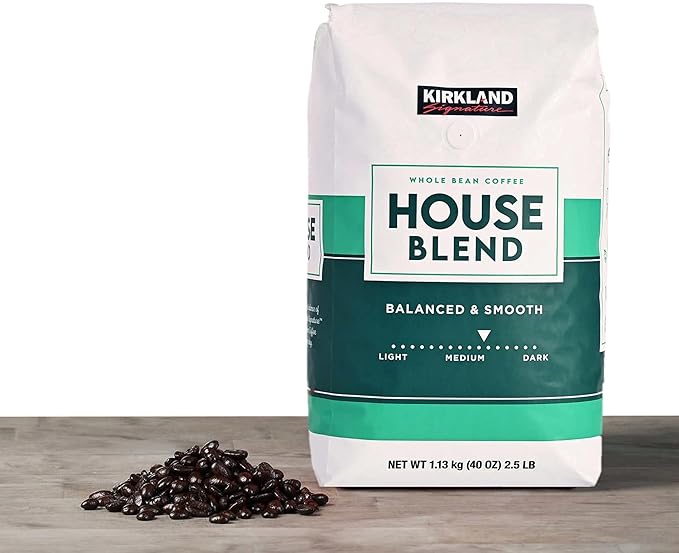 Kirkland Signature Starbucks Bean Coffee Medium Roast House Blend (4 Bags)