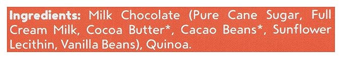 4465018-UNDERCOVER CHOCOLATE CO Milk Chocolate Quinoa Crisps 3 OZ (Pack of 12)
