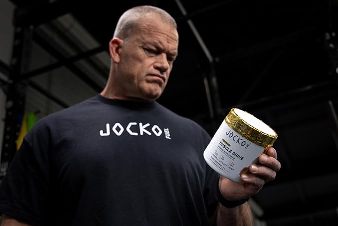 Jocko Fuel Muscle Drive Pro Series Mango Passionfruit HMB Di-Leucine EAAs Protects Lean Muscle Mass &amp Breakdown Aids Recovery Natural Appetite Suppressant No Bloat Zero Sugar 30 Servings