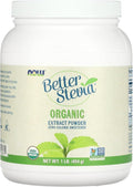 Now Foods Better Stevia Certified Organic Extract Powder 1 Lb (454 G) Powder