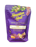 Hawaiian Host Ube White Chocolate Macadamia Nuts Creamy White Chocolate with Ube Powder Premium Hawaiian Candy Resealable 16 oz Bag