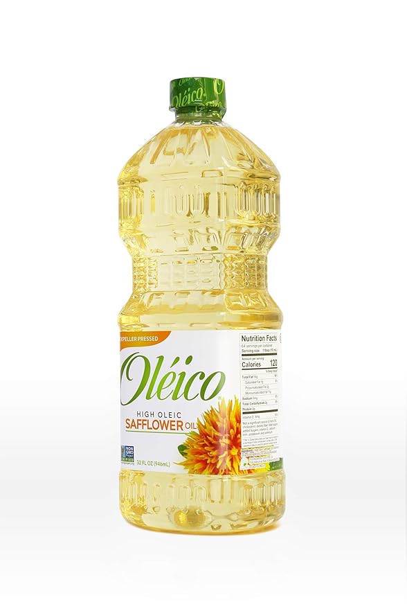 Oléico - High Oleic Safflower Oil 32 fl. oz. (Pack of 3)