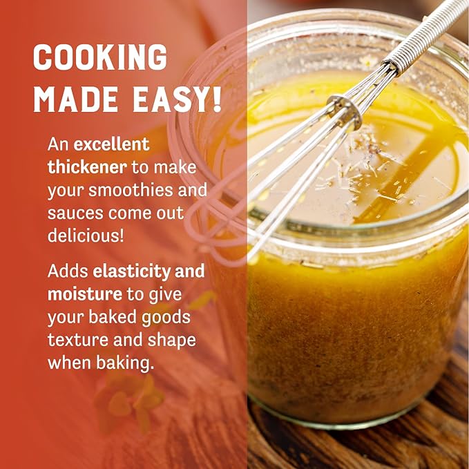 Judee's Gluten Free Xanthan Gum - Texture-Enhancing Bread Dough Thickener - Food Thickener for Soups &amp Sauces - Low-Carb Keto Baking &amp Syrups - 20 Ounce