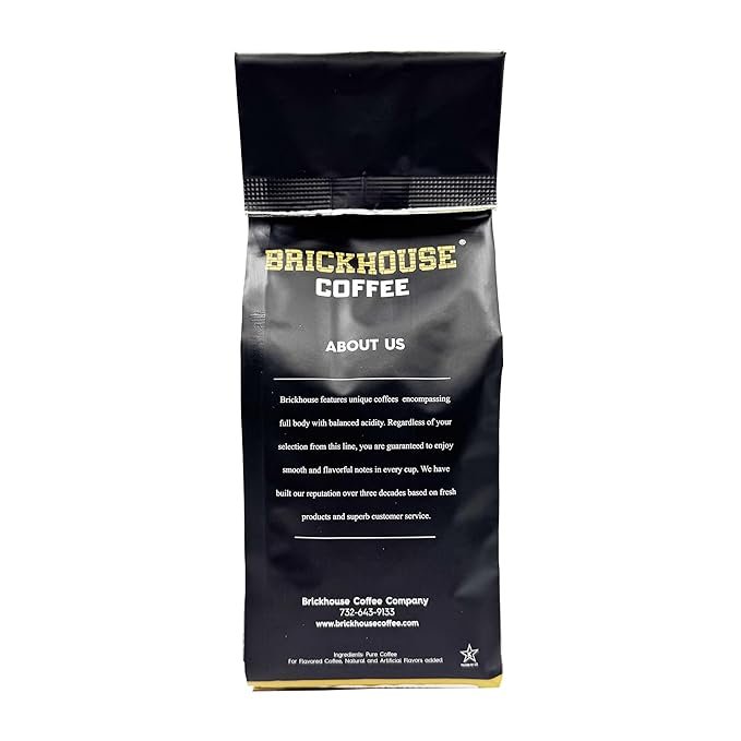 Brickhouse Mexican Cinnamon Flavored Ground Coffee – Spiced &amp Bold 100% Arabica 6-Pack (12oz Bags)
