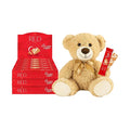 RED Delight®™ Blonde Caramelized White Chocolate 12 Count Box of Grab N Go Travel Size Bars (0.92 Ounces Each) with 14 Plush Teddy Bear (3 Boxes - Total of 36 Bars + 14 Plush Teddy Bear)