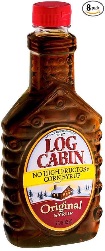 Log Cabin Syrup Original 12 oz Plastic Bottle (Pack of 8)