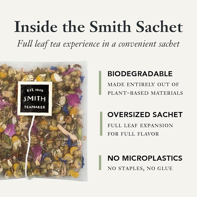 Steven Smith Teamaker Amazon Exclusive Variety Pack Sampler 10 Flavors of Black Green Herbal Tea Sugar-Free Sustainably Grown Full Leaf Plant Based Tea Bags 30 Sachets 0.78oz each