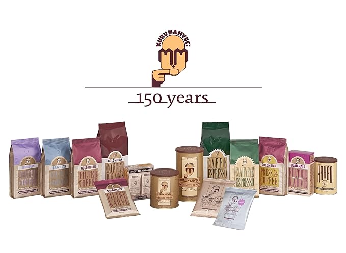 KURUKAHVECI MEHMET EFENDI Turkish Coffee Arabica Beans Roasted GroundRich Aroma Fresh Medium to Heavy-bodied Original Taste Since 1871 (17.6 OZ / 500 Gr)
