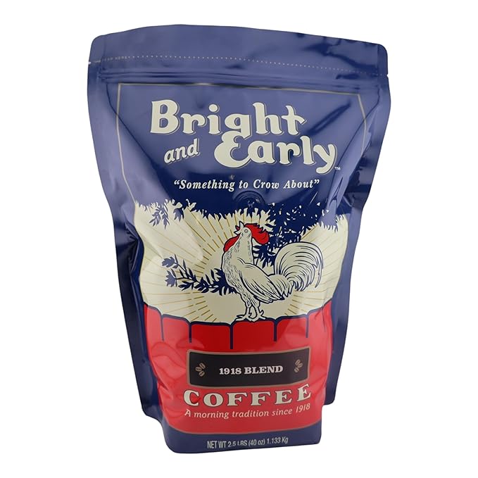 Bright and Early Coffee Ground 1918 Blend Medium Roast (2.5lbs) - Pack of One