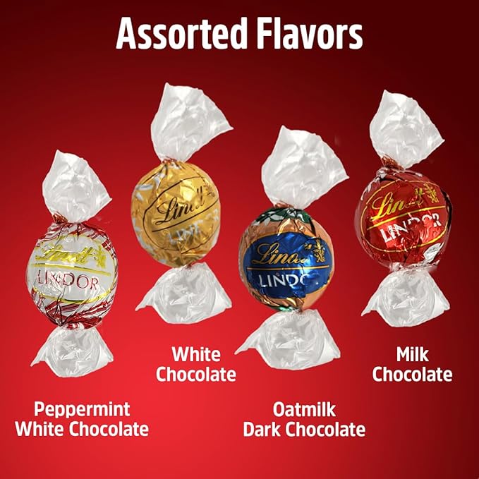 Easter Chocolate Truffles Assorted Flavors - 2lb of Individually Wrapped Chocolate Candy Bucket Mix with Smooth Milk Chocolate White Chocolate White Peppermint Oatmilk Dark Chocolate Flavors
