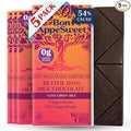 Bon Appesweet Date Sweetened Chocolate Bar - Better Than Milk Chocolate with Crispy Rice | 2.2 Ounce (Pack of 5) | Organic Zero Added Sugar 54% Cacao Plant Based Dairy Free and Guilt Free!