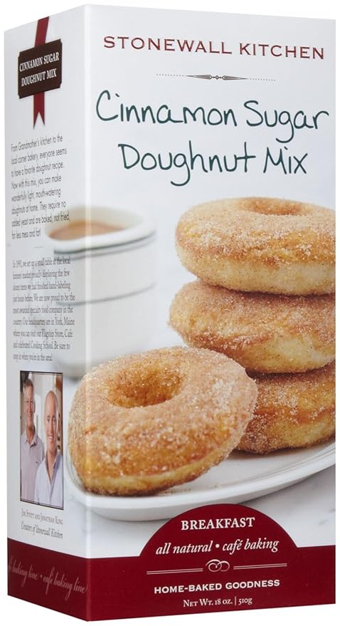 Stonewall Kitchen Cinnamon Sugar Doughnut Mix 18 Ounces