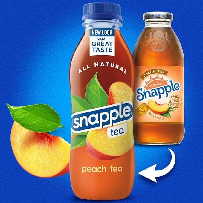 Snapple Tea Variety Pack 6 Assorted Flavors – Ready-to-Drink Iced Tea – 16 fl oz Bottles – 12 Pack