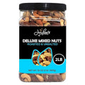Jaybee’s Unsalted Mixed Nuts | 32 oz | Gourmet Roasted Deluxe Nut Mix with Cashews Almonds Pecans Hazelnuts Brazil Nuts (No Peanuts) | Keto Vegan Friendly Kosher Healthy Snacks