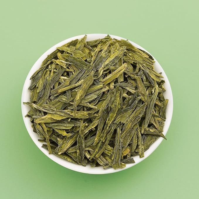BAMATEA Longjing Green Tea Loose Leaf - Chinese Dragonwell Tea 50g