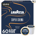 Lavazza Super Crema Single Serve Keurig K-Cup Pods Medium Espresso Roast Coffee 60 Count (6 Packs of 10)