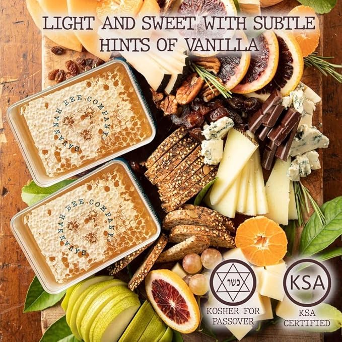 Savannah Bee Company Raw Honeycomb 12.3 Ounce (Pack of 2)