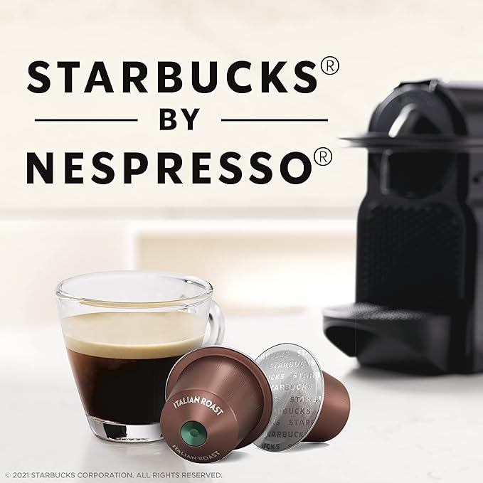 Starbucks by Nespresso Original Line Dark Roast Italian Roast Coffee 50-count Espresso Pods