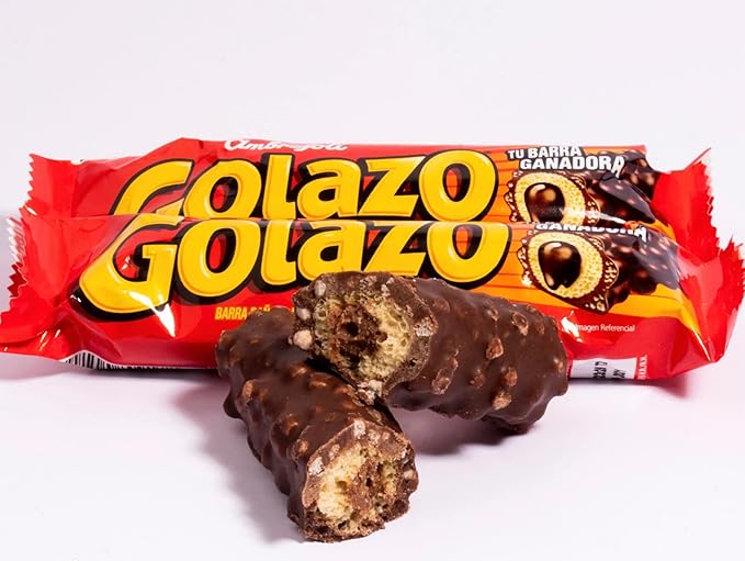 Ambrosoli Golazo Chocolate Cream Filled Candy Bars Red Box 24 Count 21.2 oz