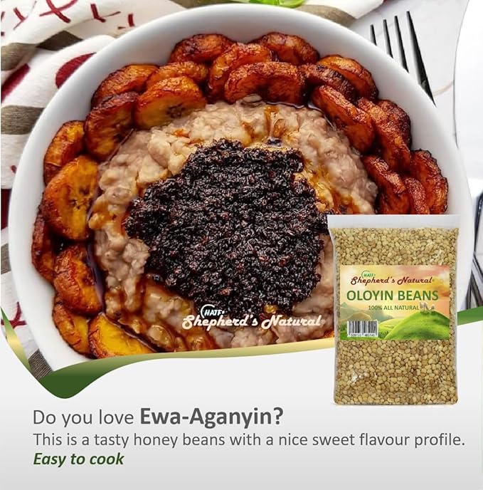 Oloyin Honey Beans by Shepherd's Natural 4 lbs. / 64 oz. Offers a quality easy-to-cook West African honey beans perfect for authentic dishes like Akara Moi-Moi and Gbegiri.