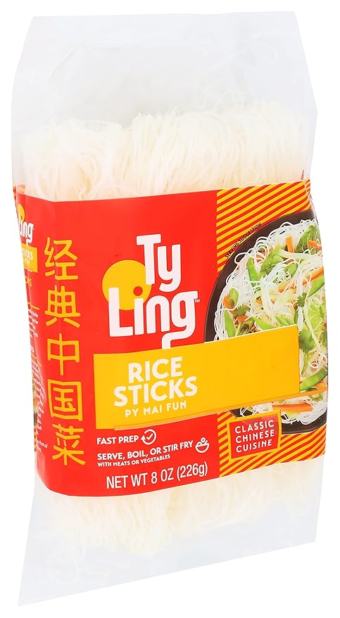 Ty Ling Py Mai Fun Rice Sticks 8-Ounce Packages (Pack of 12)