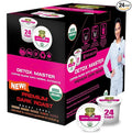 SOLLO Organic Detox Coffee Pods Supports Diet &amp Metabolism with Herbal Extracts Bold Dark Roast Single Serve Pod Compatible with Keurig K-Cup Brewers 24 Ct