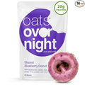 Oats Overnight Glazed Blueberry Donut - Overnight Oats with 20g Whey Protein High Fiber Breakfast Protein Shake - Gluten Free Oatmeal Non GMO High Protein Oatmeal (2.8 oz per Meal) (16 Pack)