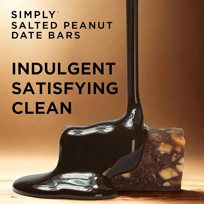 Simply Candy Bars | Chocolate Date Bar | Salted Peanut | Vegan + Non-GMO (4.5 oz (Pack of 3))