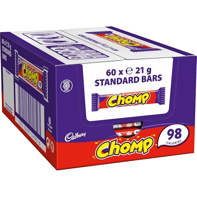 Cadbury Chomp Chocolate Bar 21g (Pack of 60 Bars)