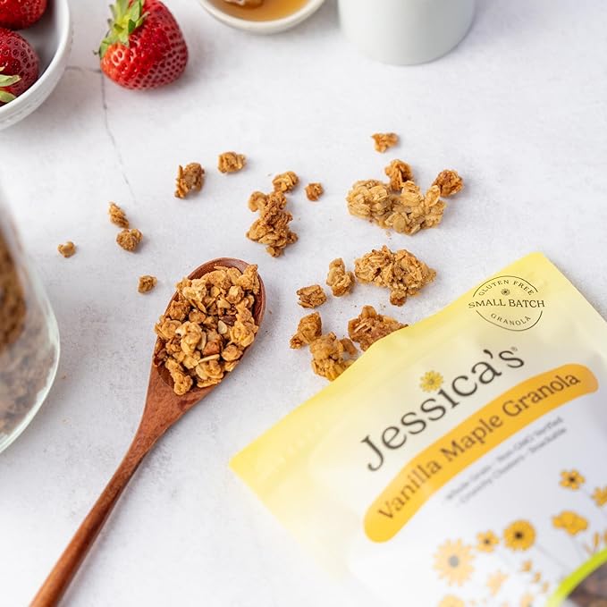 Jessica’s Vanilla Maple Granola - Handmade Non-GMO Gluten-Free Whole Grain 11oz (3 Pack)