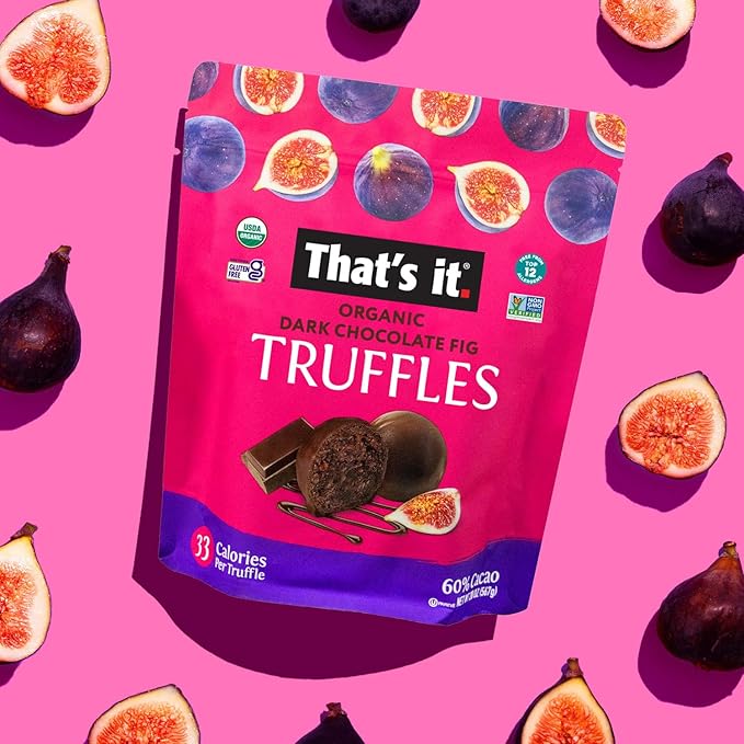That’s It. Organic Dark Chocolate Truffles Cocoa with Organic Fig | Vegan Plant-Based Gluten-Free | 20 oz