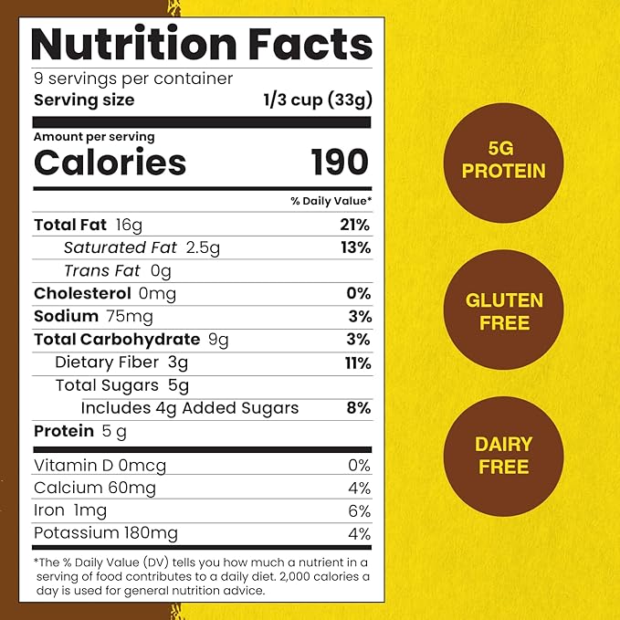 Paleonola Honey Nut Grain Free Granola 10 Oz Resealable Bag (Pack of 2) - Grainless Paleo Granola Blended with Organic Honey Coconut Oil Pecans Vanilla Extract &amp Sea Salt - Gluten &amp Dairy