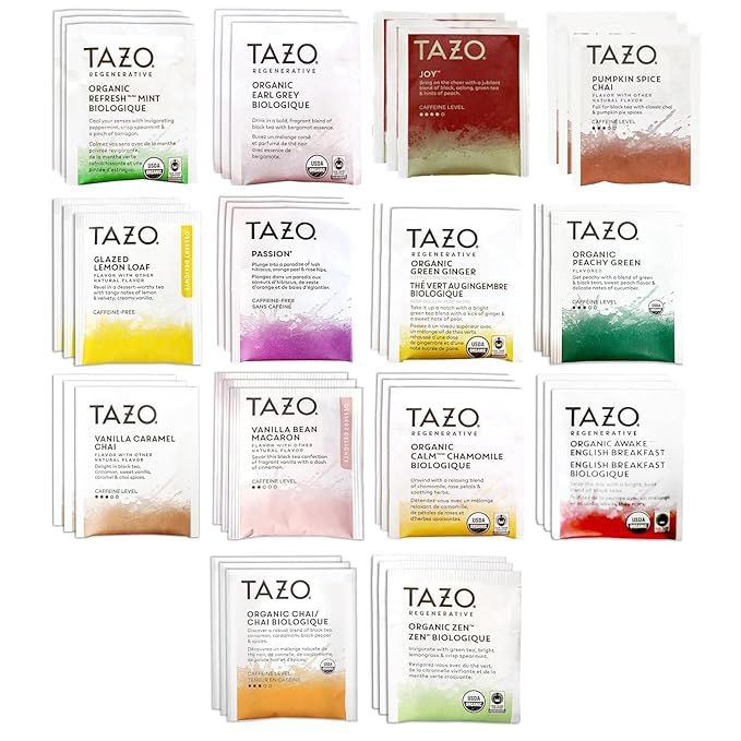 168 Tea Bags Sampler Assortment Variety Pack Gift Box (42 Count- Pack of 4) 14 Different Flavors for Him Women Men Tea Lovers Couples Family Friends Coworker