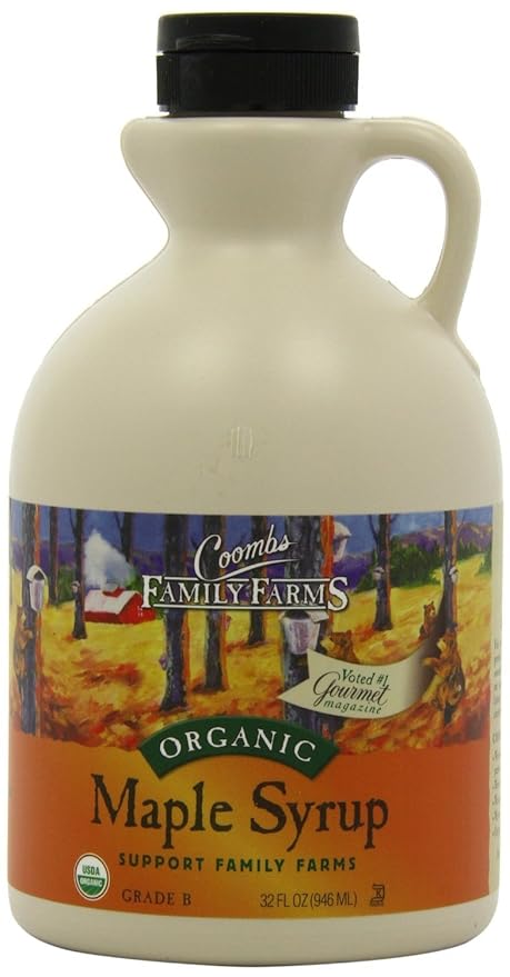 Coombs Family Farms Maple Syrup Organic Grade A Dark Color Robust Taste 32 Fl Oz
