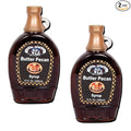 Amish Wedding Syrup Ohio Made for Pancakes or Waffles Two 12 ounce Glass Bottles Butter Pecan
